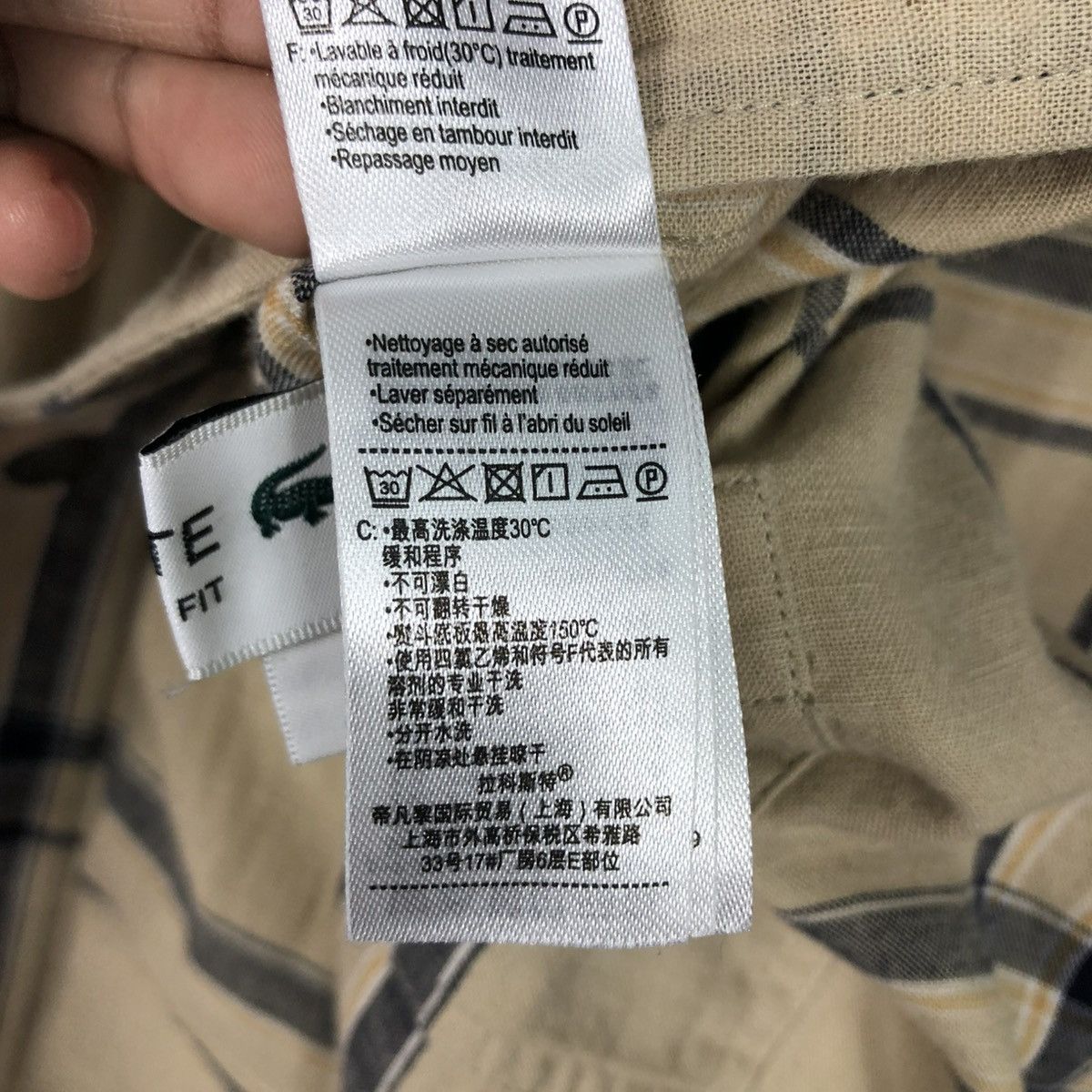 Japanese Brand 🔥VINTAGE REVERSIBLE FLANNEL JACKET LACOSTE TARTAN DESIGN Size US M / EU 48-50 / 2 - 23 Thumbnail