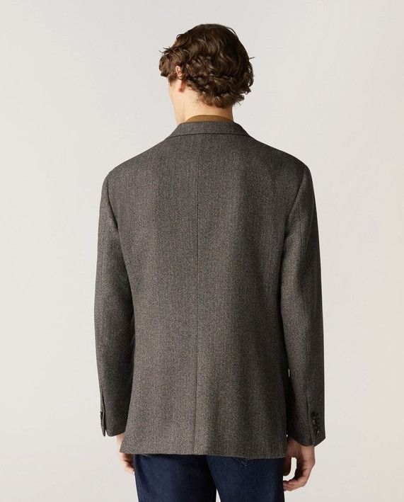 Loro Piana o1w1db10824 Torino Cashmere Jacket in Brown Size US S / EU 44-46 / 1 - 4 Thumbnail