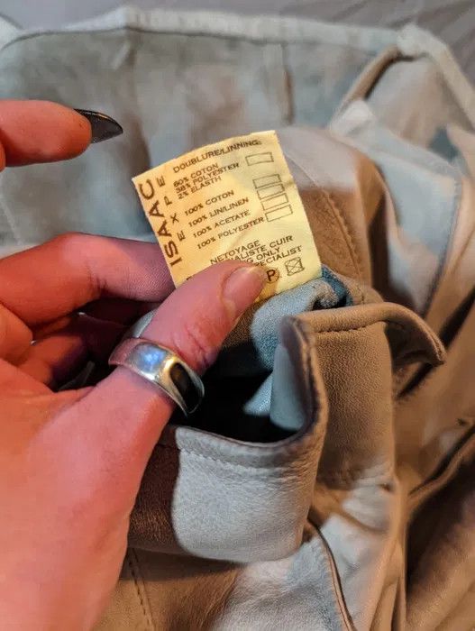 Isaac Sellam Experience ISAAC SELLAM LEATHER BLAZER Size S / US 4 / IT 40 - 4 Thumbnail