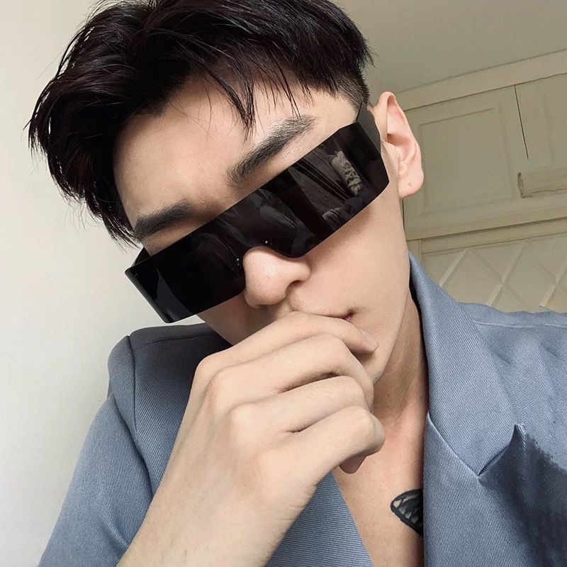 VIBE Retro Street ins style custom avant-garde sunglasses Size ONE SIZE - 2 Thumbnail