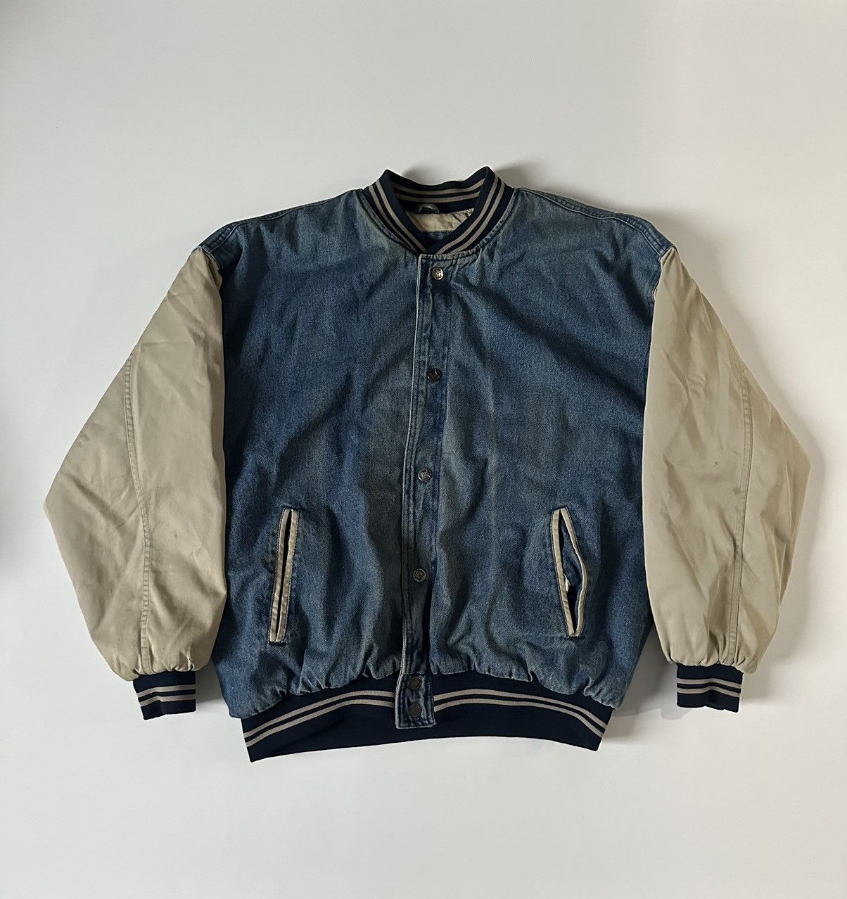 Vintage Vintage Expeditions International Mens Washed Faded Varsity Size US XL / EU 56 / 4 - 1 Thumbnail