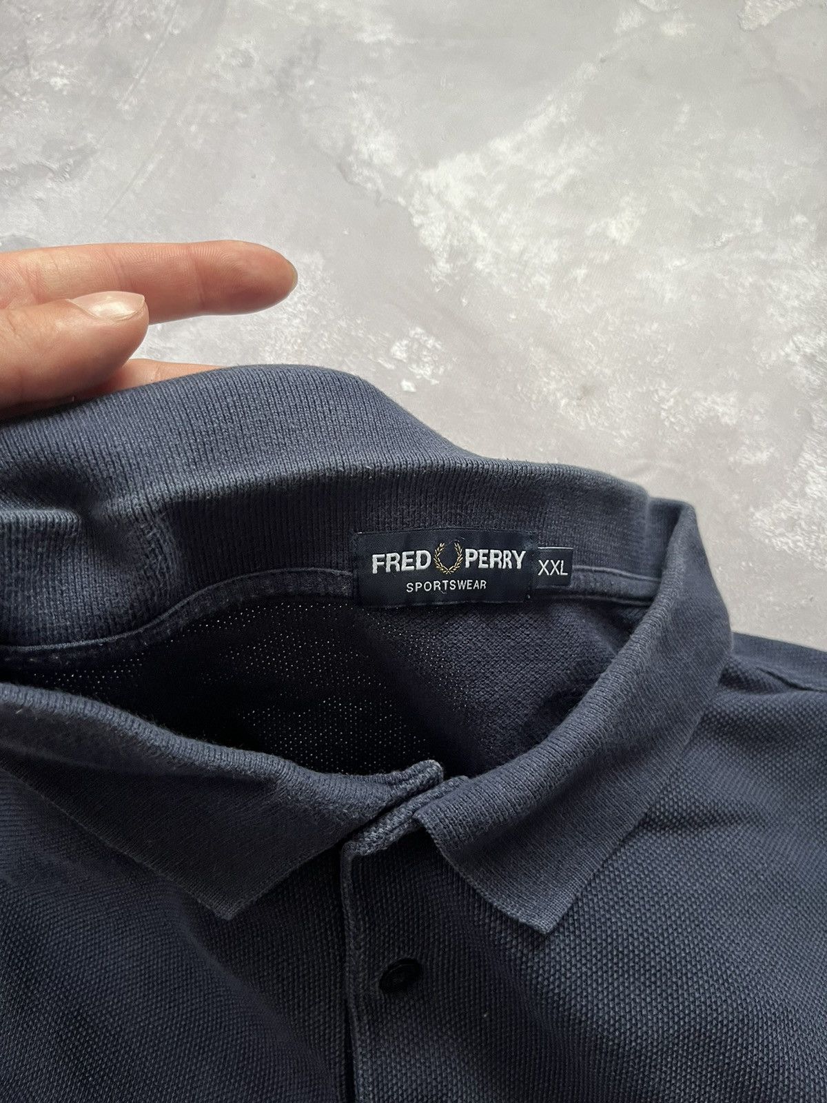 Fred Perry Vintage Fred Perry Big Logo Embroidered Polo Longsleeve 2XL Size US XXL / EU 58 / 5 - 4 Thumbnail