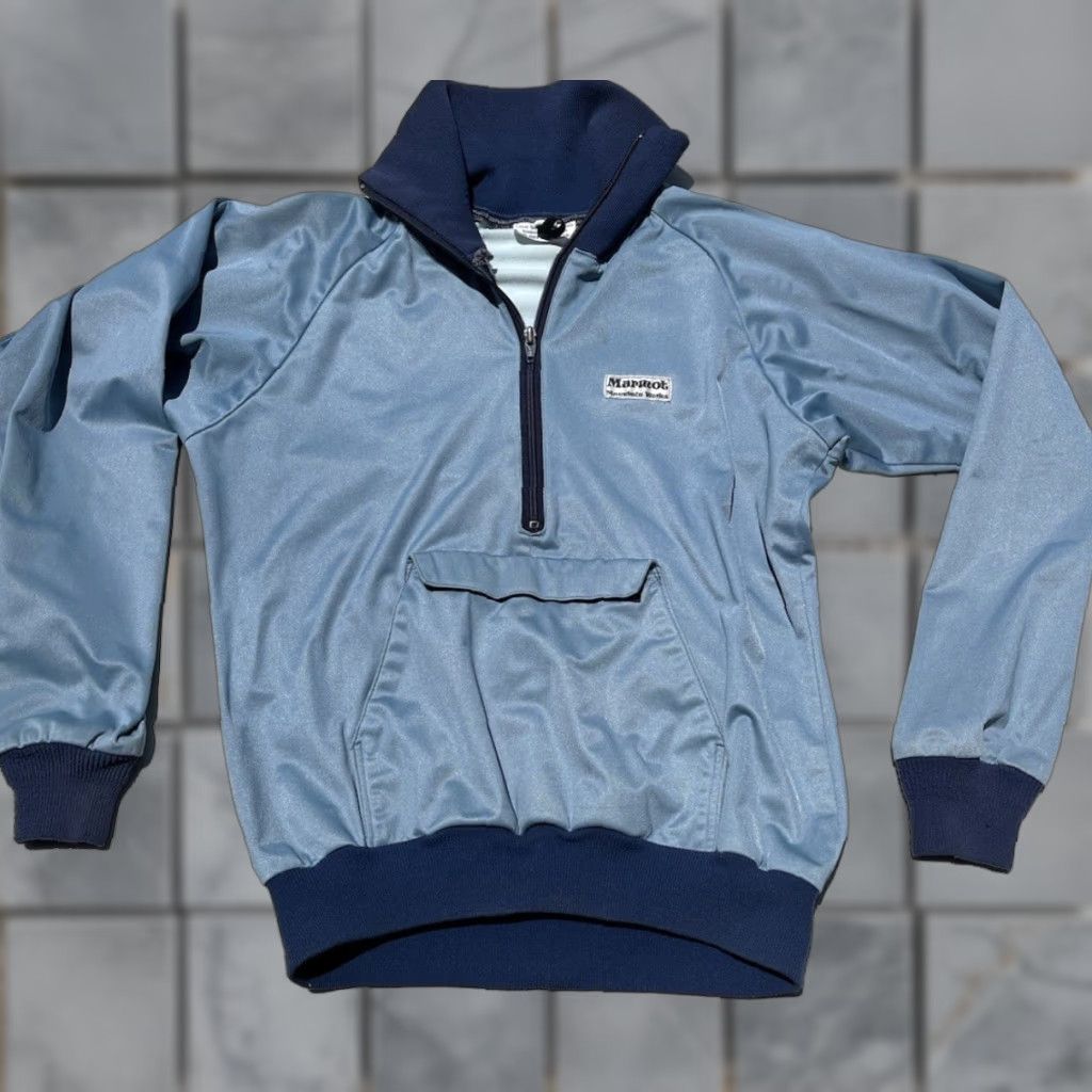 Marmot Marmot Jacket Blue Solid S Anorak 70s 80s Vintage Men’s Outdoor Hiking Clim/Subtle Logo Shirt? Size US S / EU 44-46 / 1 - 1 Thumbnail