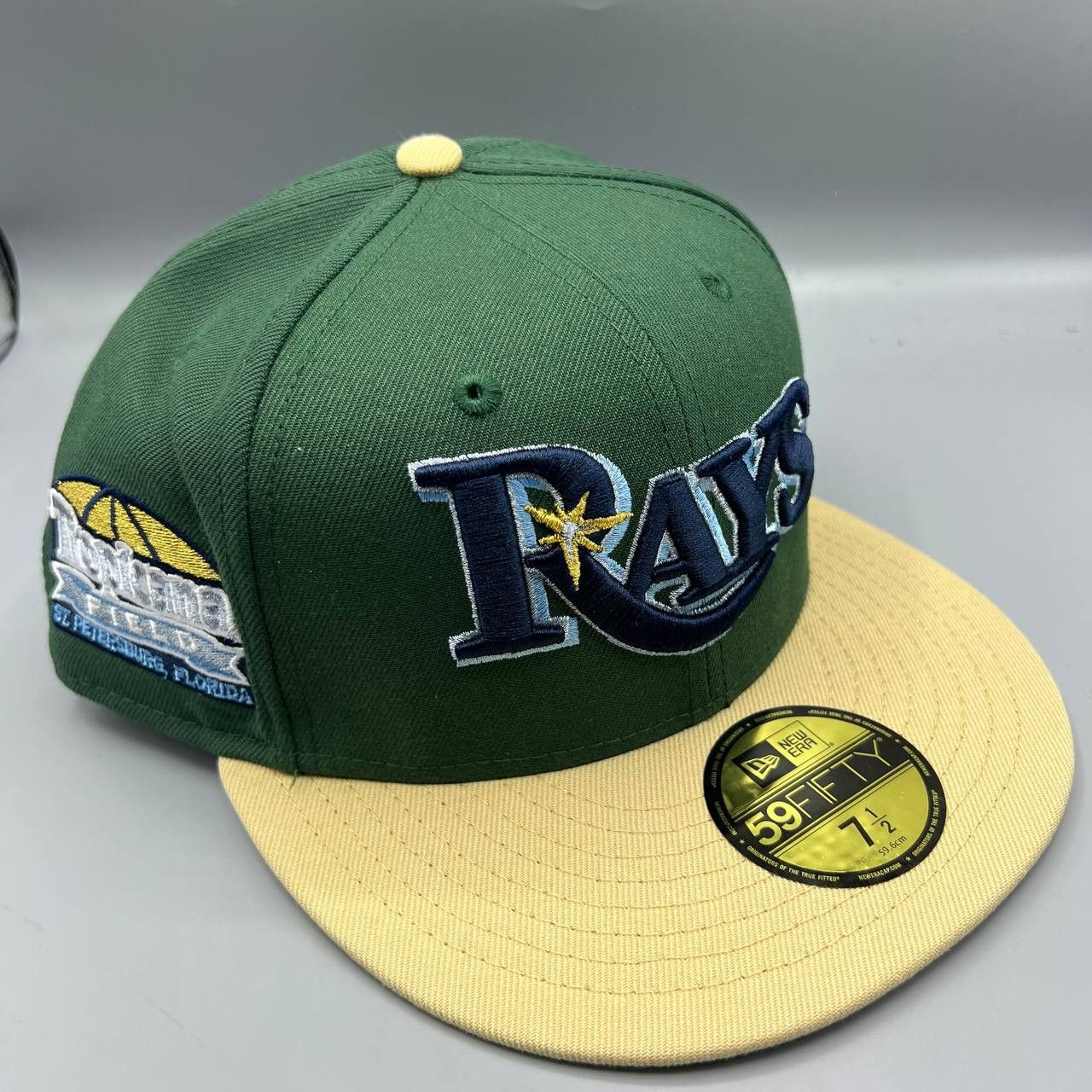 New Era Tampa Bay Rays Hat Men 7 1/2 59Fifty New Era Fitted Cap Size ONE SIZE - 1 Thumbnail