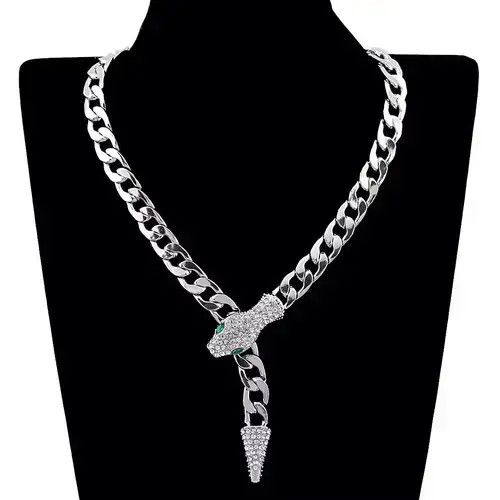 Jewelry Chunky Chains Snake Necklace Size ONE SIZE - 4 Thumbnail