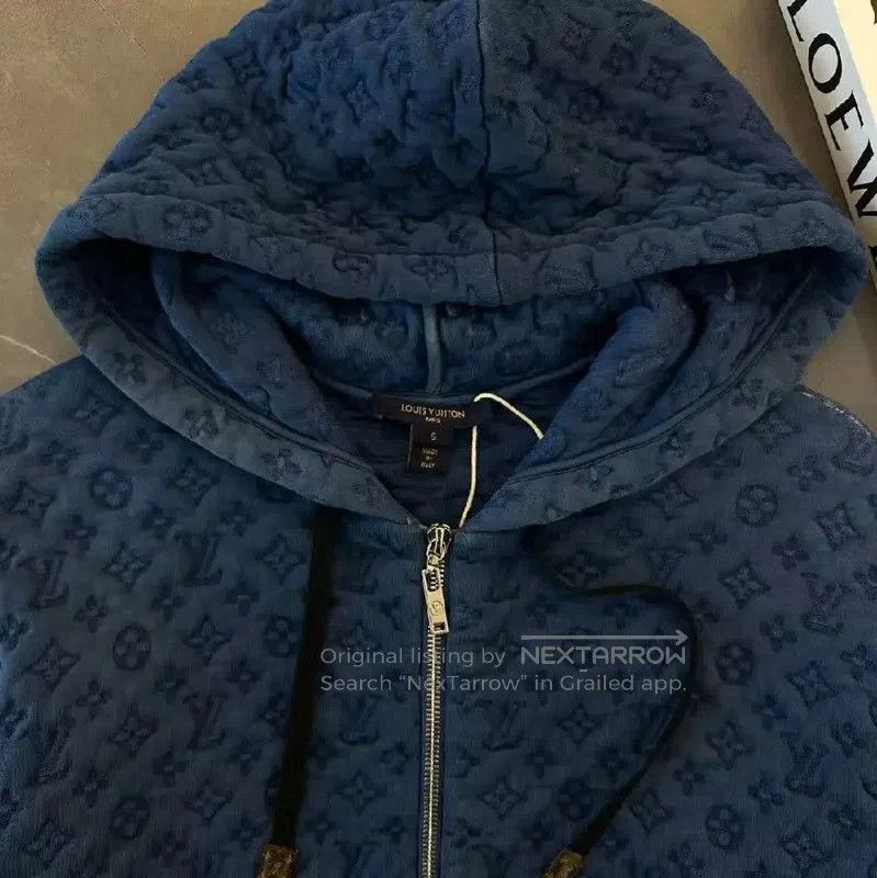 Louis Vuitton Louis Vuitton Blue Cotton Blend Men's Hoodie . Size US M / EU 48-50 / 2 - 4 Thumbnail