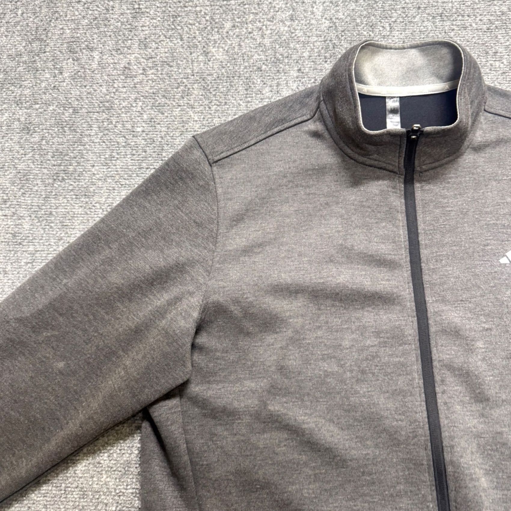 Adidas Adidas Men's Elevated Jacket Full Zip Lightweight Fleece L Gray ADVR0896 Size US L / EU 52-54 / 3 - 7 Thumbnail