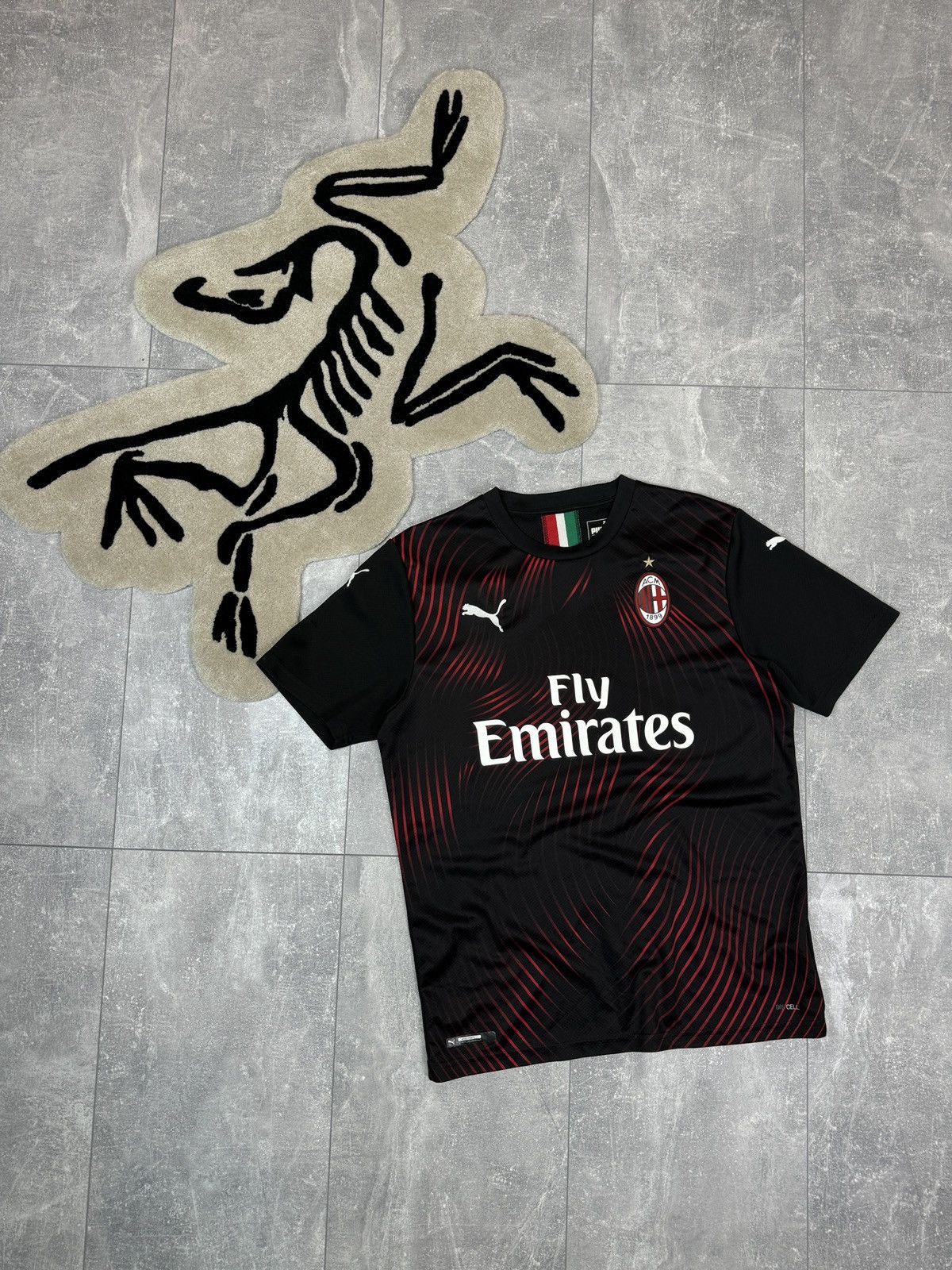 Puma × Vintage Mens Vintage Puma ACM Milan T-shirt soccer jersey tee Size US M / EU 48-50 / 2 - 1 Thumbnail