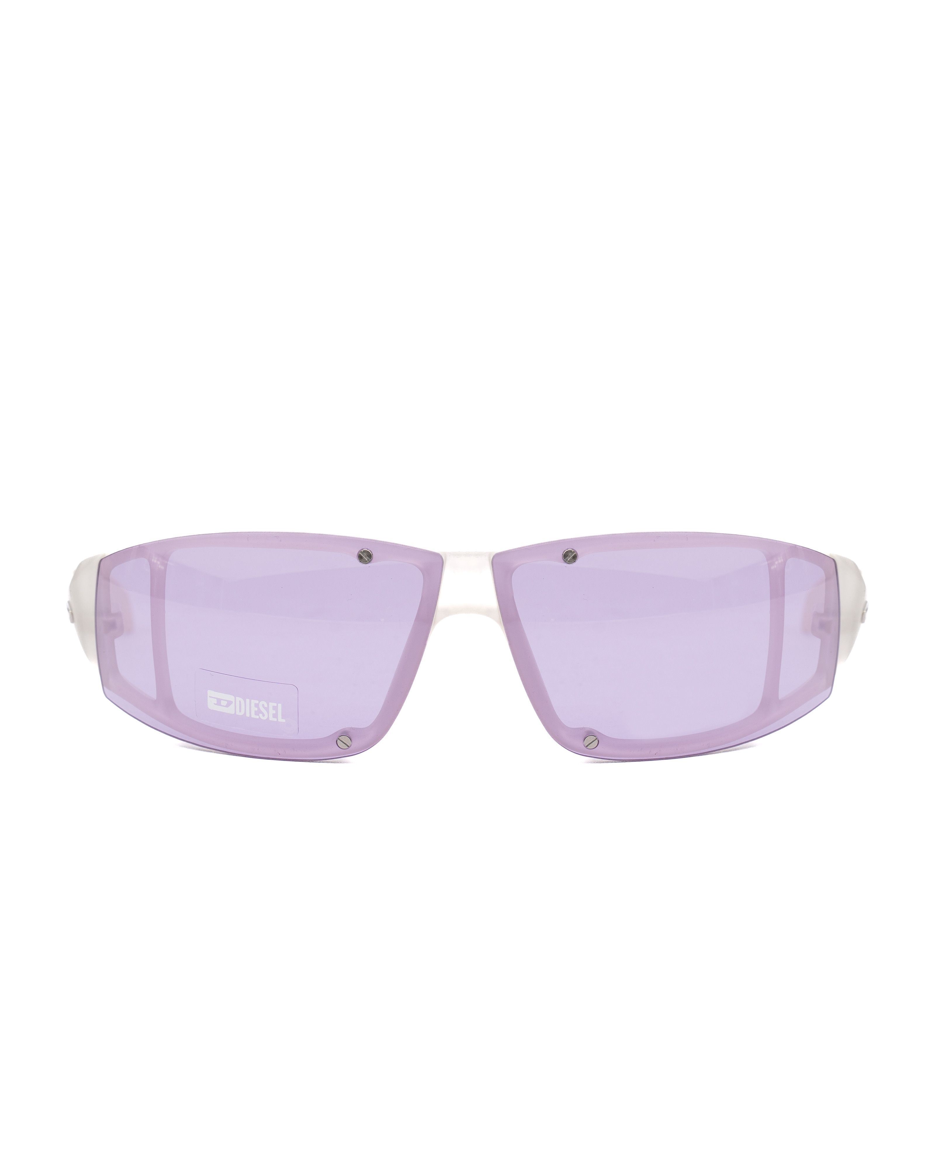 Diesel '90s Purple Plastic Rimless Sport Sunglasses