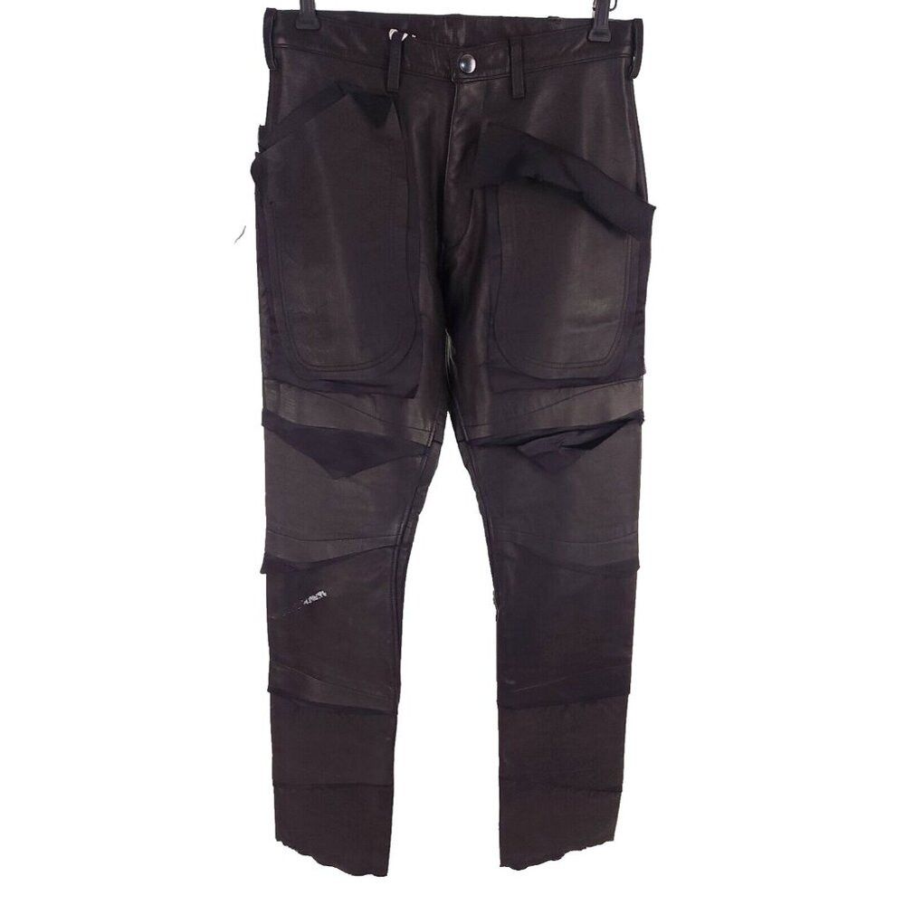 Leather Sulvam Scars Horce Leather Trousers Japan 3 S Black Horse Size US 28 / EU 44 - 2 Thumbnail