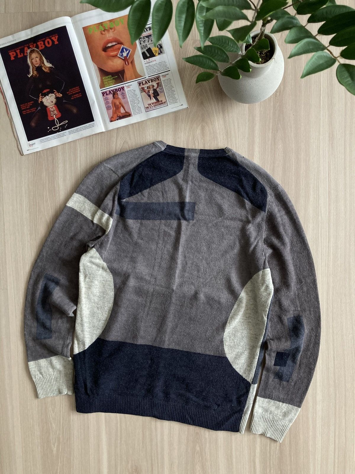 Folk Vintage Folk 100% Wool Knit Sweater 00s Size US L / EU 52-54 / 3 - 2 Thumbnail