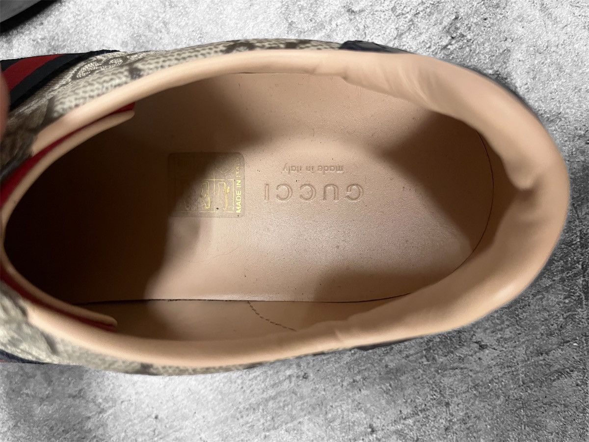 Gucci Gucci GG Supreme Womans Low Pop Logo Sneaker Beige Size US 8 / IT 38 - 5 Thumbnail