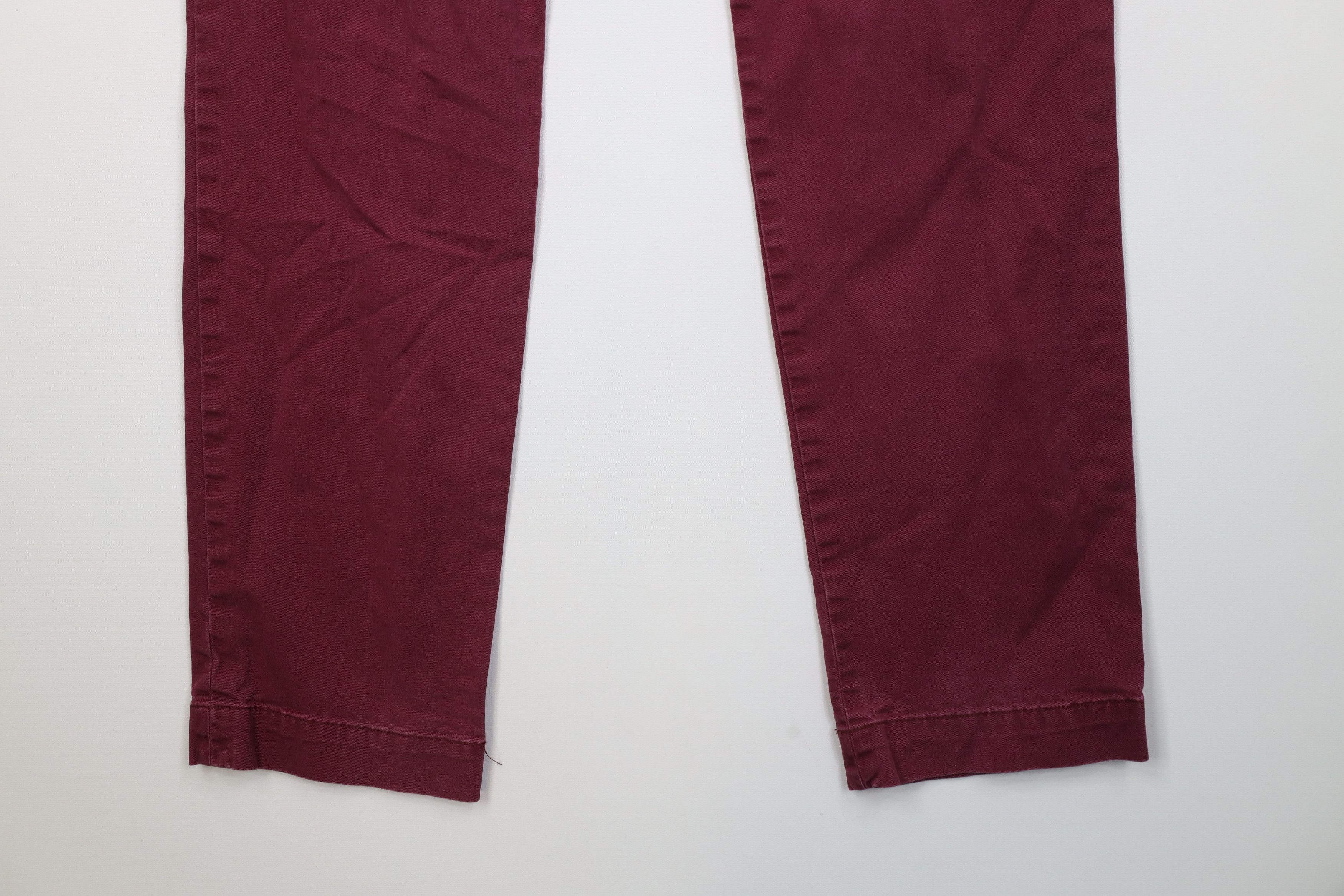 Polo Ralph Lauren Vintage Y2K Ralph Lauren Stretch Slim Fit Chino Pants Maroon Size US 34 / EU 50 - 12 Thumbnail