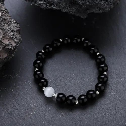 Jewelry Beaded Stretch Bracelet, Minimalist Jewelry Size ONE SIZE - 4 Thumbnail
