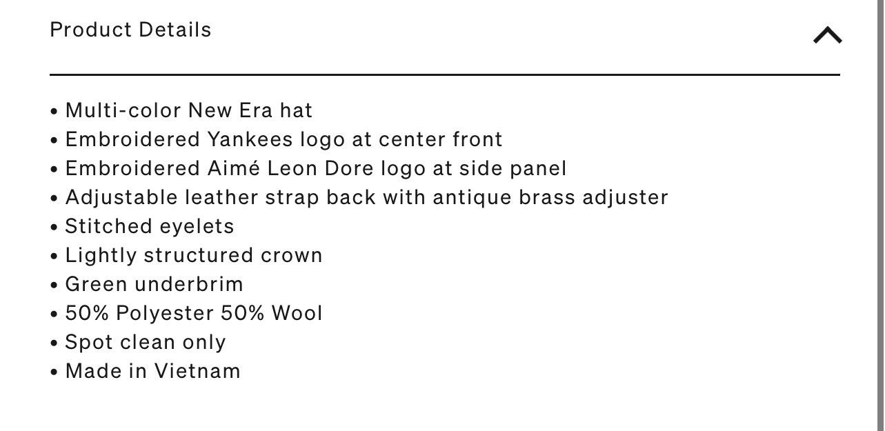 Aime Leon Dore × New Era ALD x New Era Wool Yankees Hat Size ONE SIZE - 12 Thumbnail