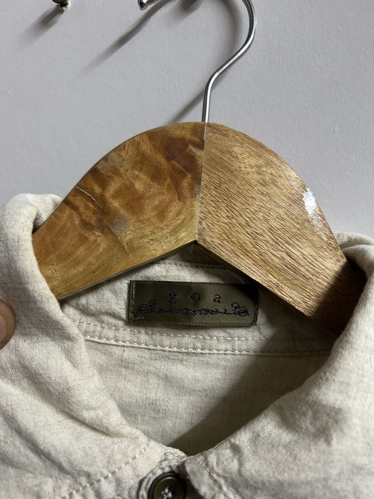 GOA Archival Distressed Linen Blend Tunic Shirt/Duster Size US XXL / EU 58 / 5 - 11 Thumbnail
