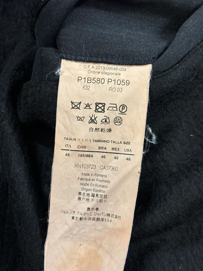 Emporio Armani AW2013 Emporio Armani Hooded Long Black Jacket Size US S / EU 44-46 / 1 - 12 Thumbnail