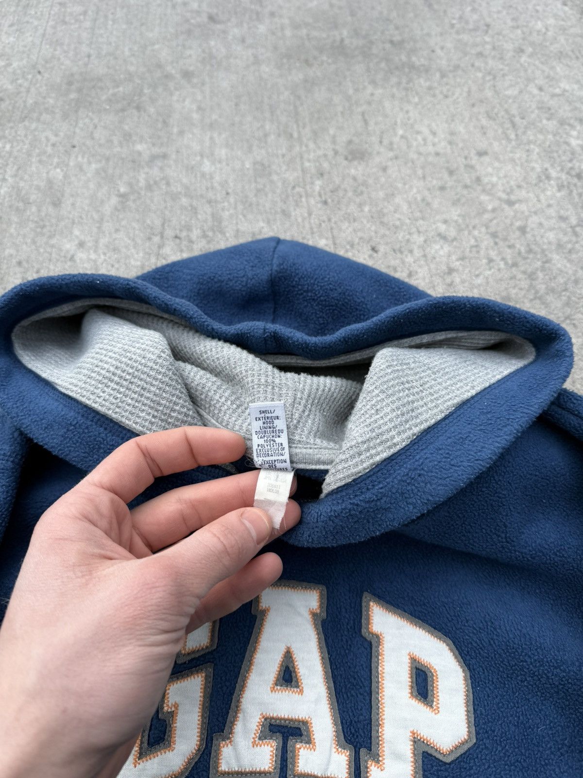 Other Vintage GAP Y2K avantgarde streetwear fleece hoodie Size US XS / EU 42 / 0 - 10 Thumbnail