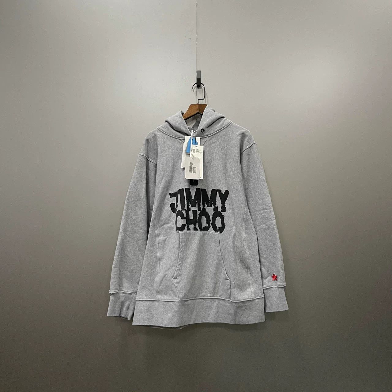 Jimmy Choo JIMMY CHOO Gray Printed Logo Hoodie Size US S / EU 44-46 / 1 - 1 Thumbnail