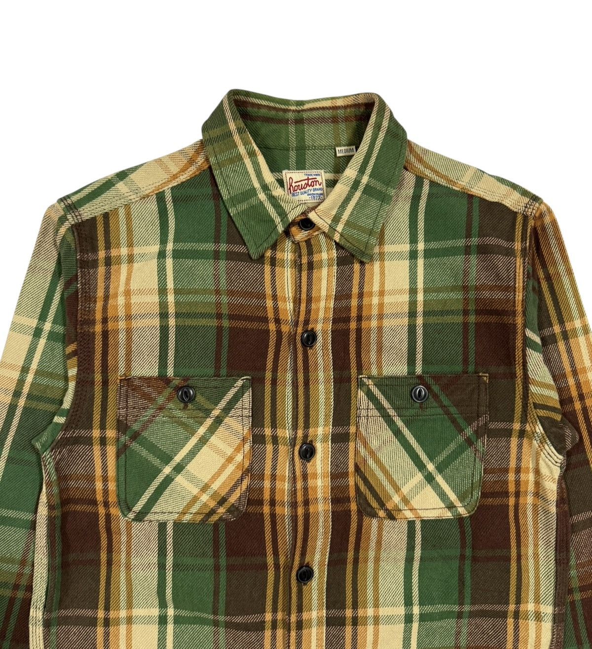 Japanese Brand Houston Union Made Tartan Flannel Button Ups Shirt Size US M / EU 48-50 / 2 - 3 Thumbnail