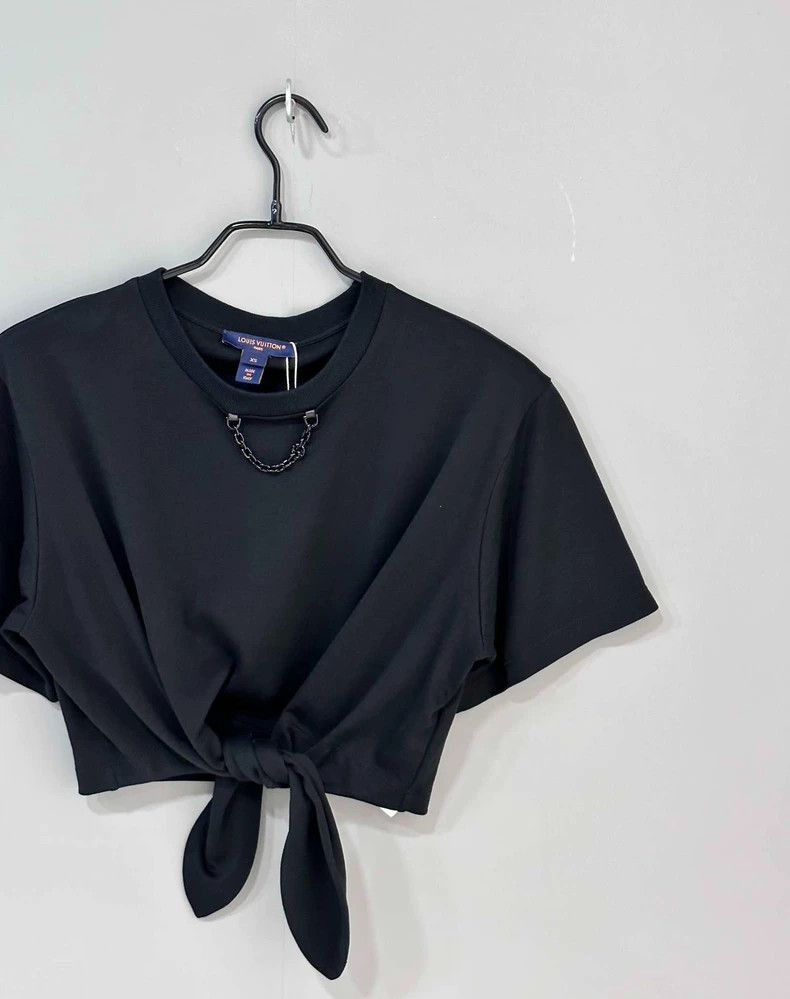 Louis Vuitton Louis Vuitton Short Sleeve Cropped Top -2505 Size XS / US 0-2 / IT 36-38 - 2 Thumbnail