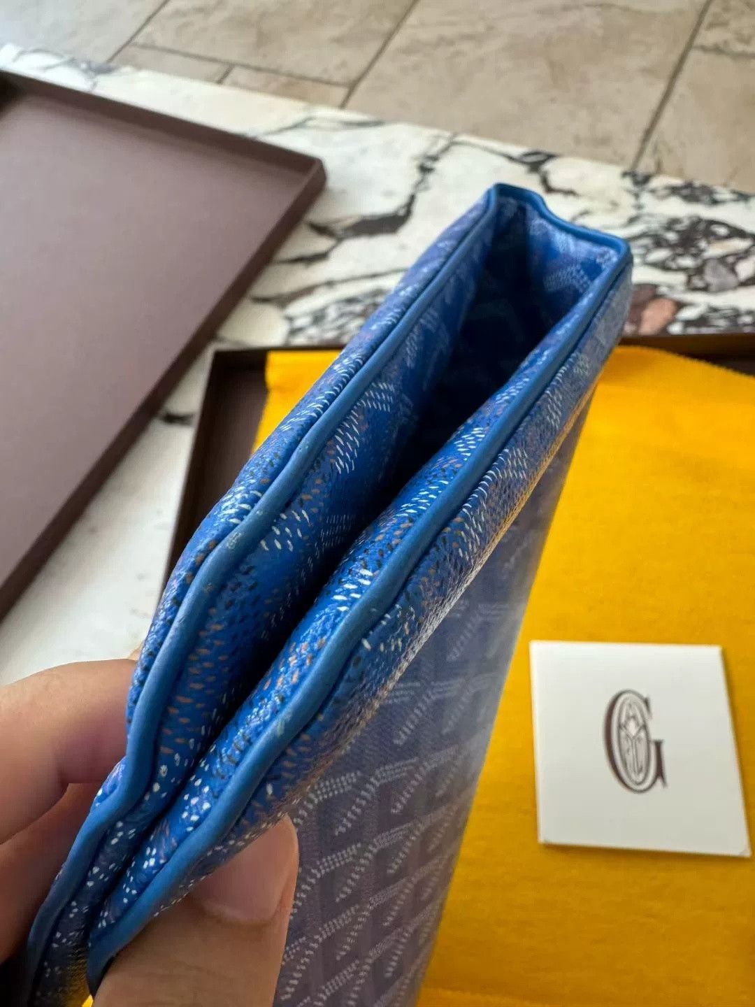 Goyard Goyard Electric Blue Monogram Oversized Clutch Size ONE SIZE - 6 Thumbnail