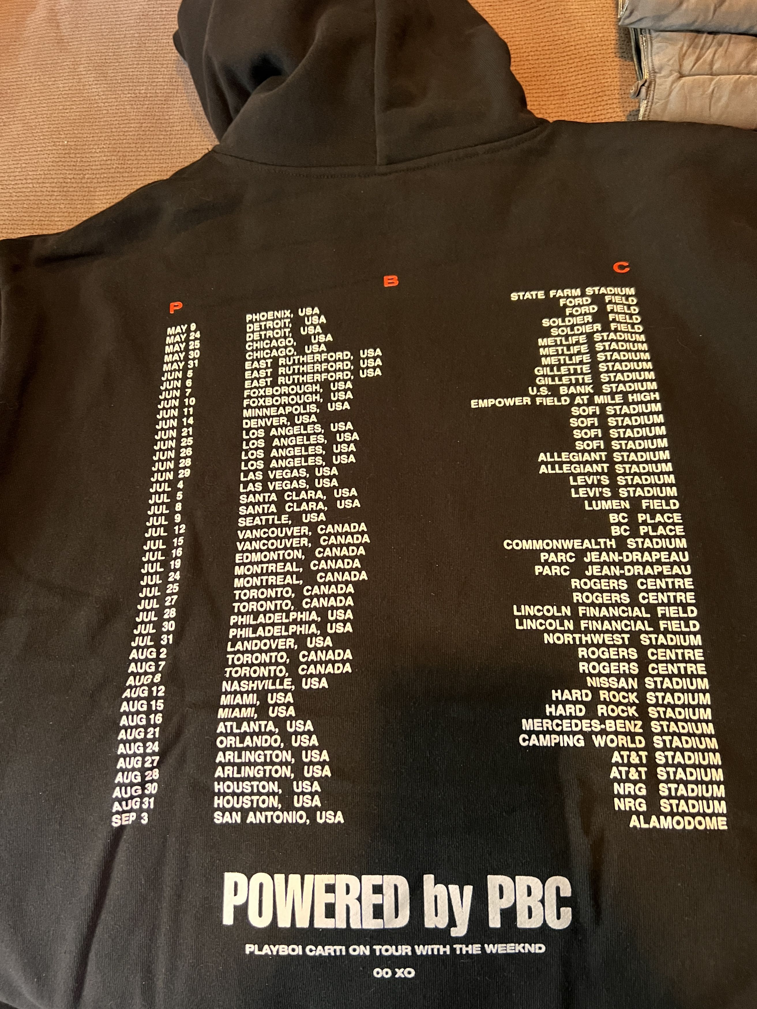 Playboi Carti Playboi Carti on Tour 2025 Rare hoodie size large Size US L / EU 52-54 / 3 - 4 Thumbnail