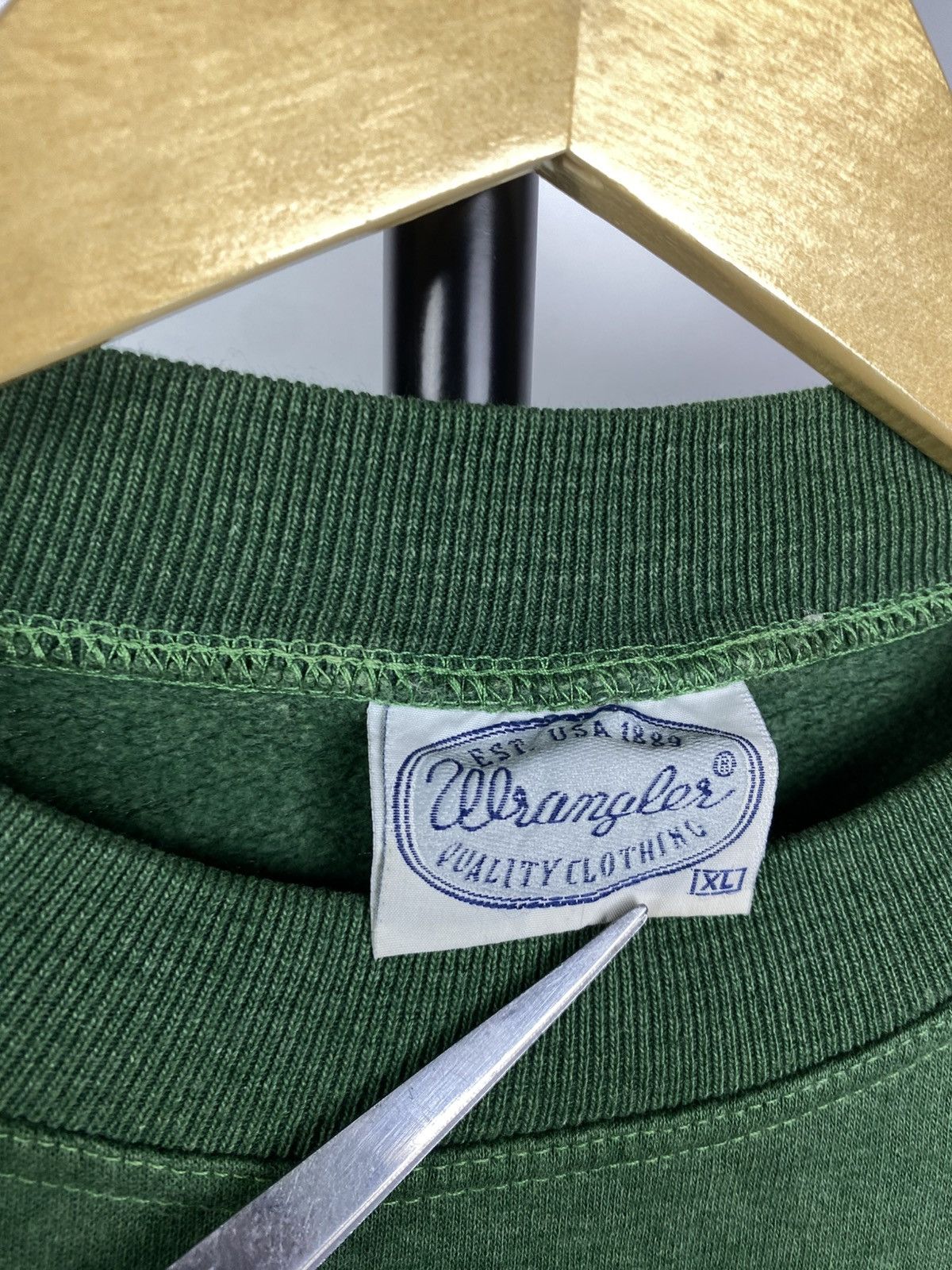 Vintage × Wrangler Vintage 90s Wrangler USA BOXY Sweatshirt Size US XL / EU 56 / 4 - 6 Thumbnail