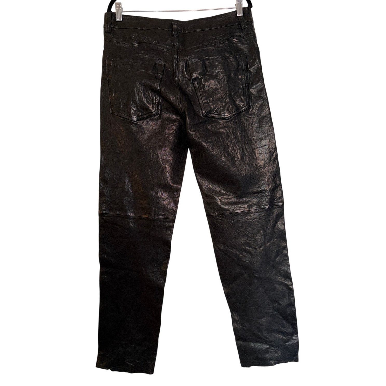 Diesel Diesel NWT P-Macs-Lth Textured Waxed-Leather Pants Size US 32 / EU 48 - 2 Thumbnail