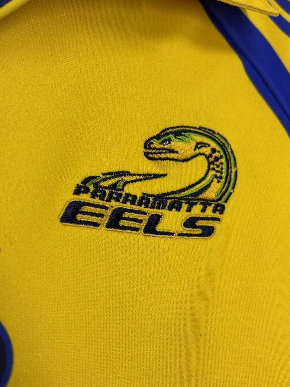 Rugby Ralph Lauren Rare Vintage ISC Parramatta Eels NRL Licensed Jersey Size US L / EU 52-54 / 3 - 11 Thumbnail