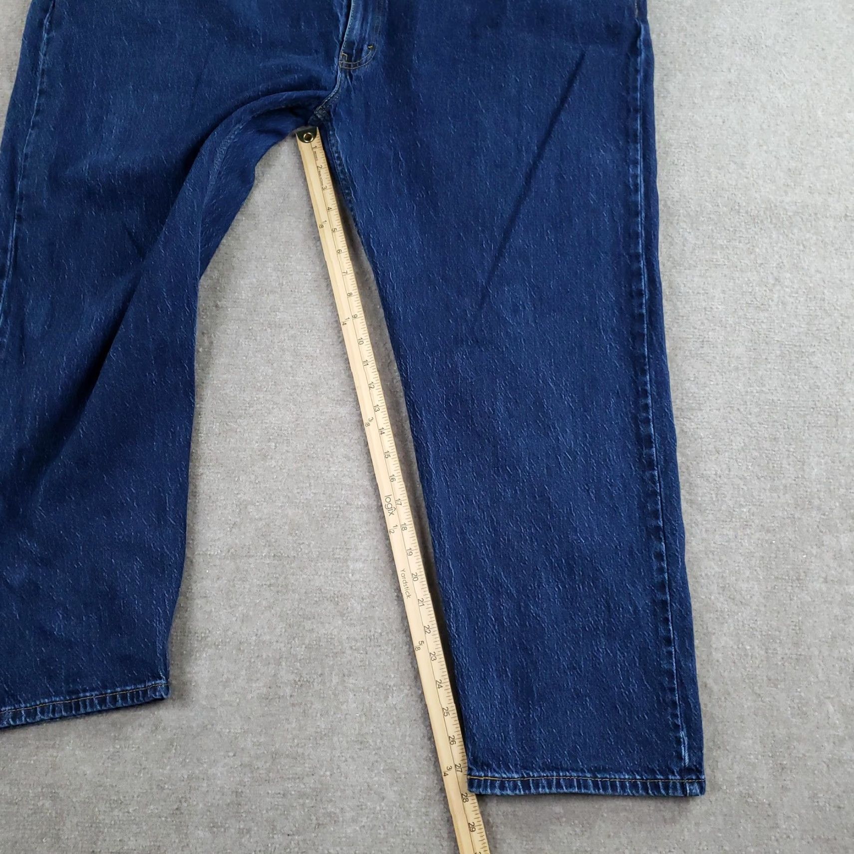 Levi's Levi's 502 Jeans Mens Tapered Fit Blue Denim Stretch Casual Size US 38 / EU 54 - 2 Thumbnail