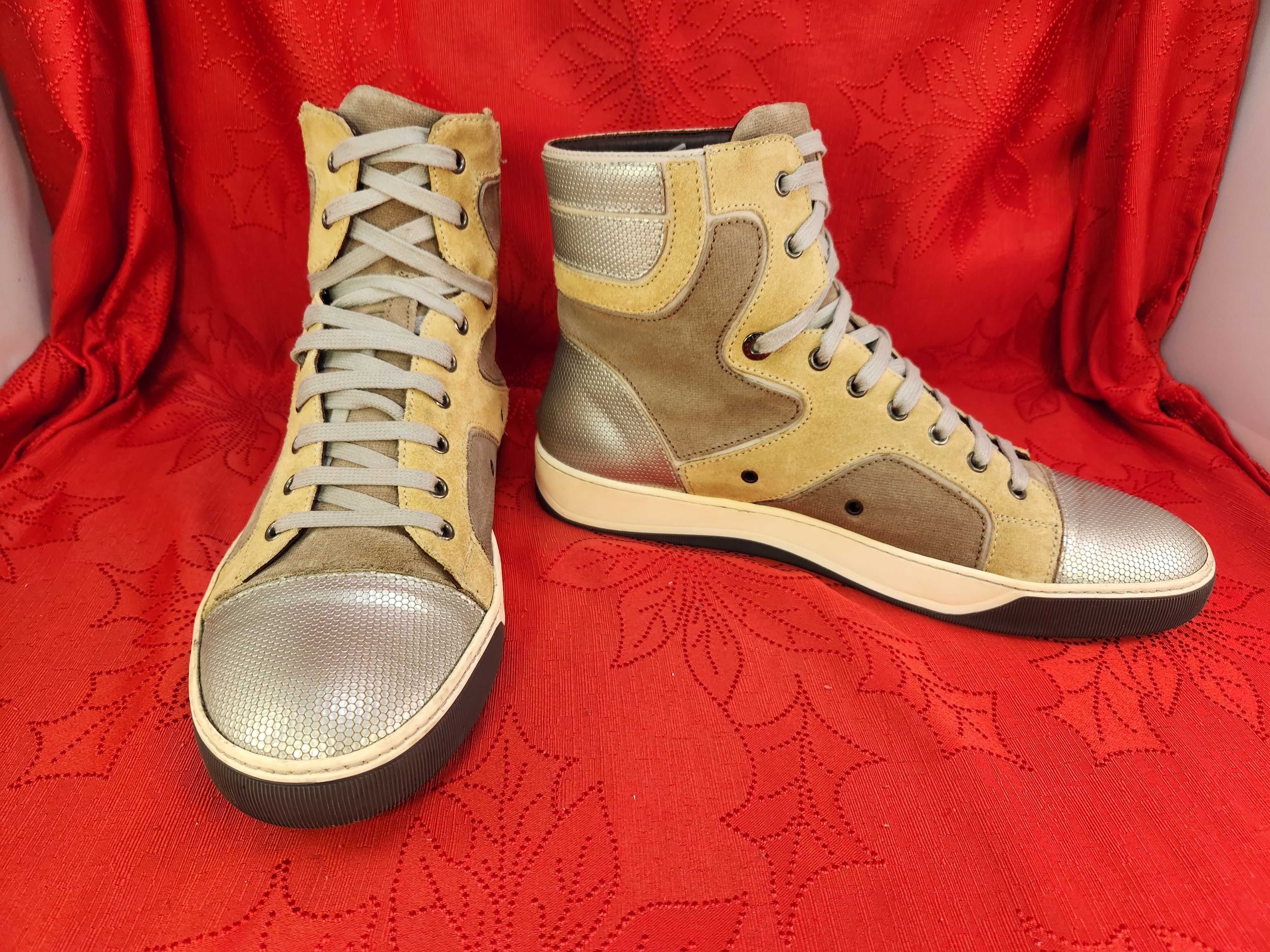 Lanvin MULTICOLOR TEXTURED LEATHER Size US 10 / EU 43 - 3 Thumbnail
