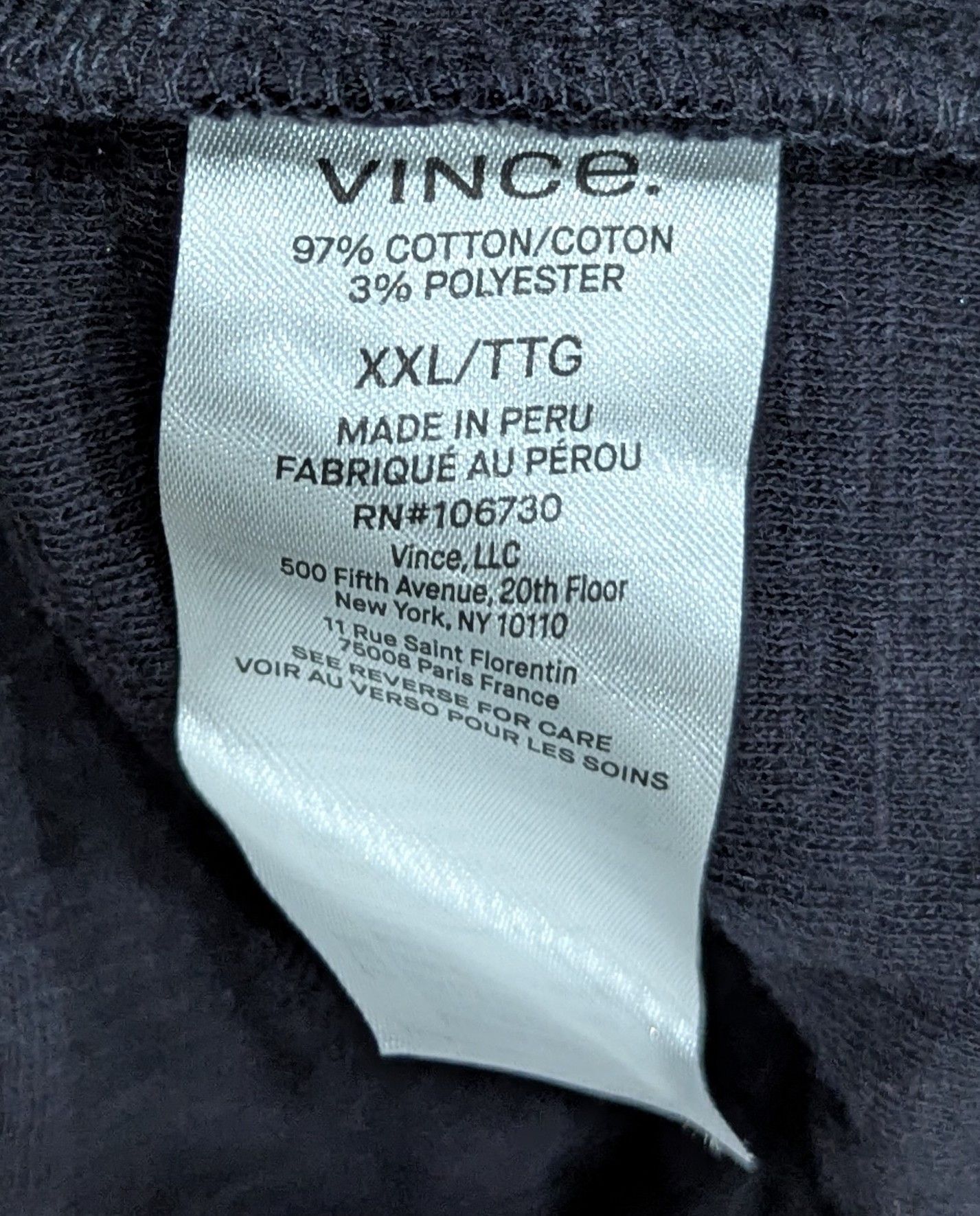 Vintage VINCE Baseball Collar Cotton Bomber Jacket Coastal Blue 2XL Size US XXL / EU 58 / 5 - 5 Thumbnail