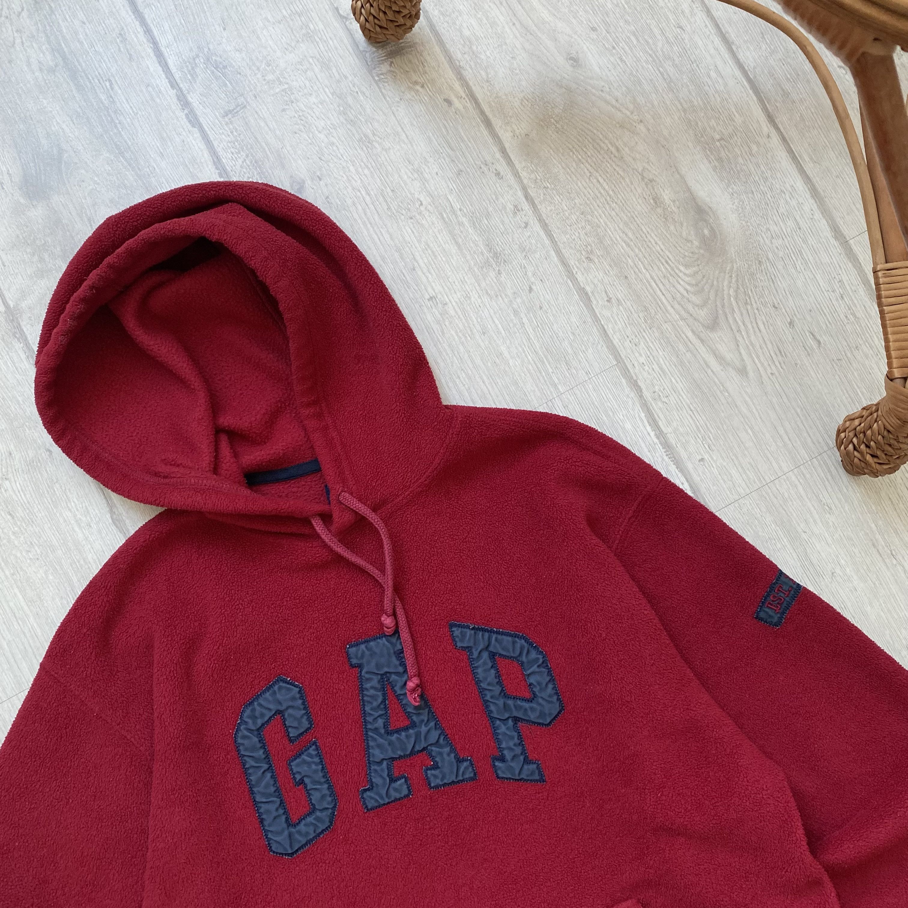 Gap 🔥 90s Vintage Gap Fleece Hoodie Embrodery Big Logo Size US S / EU 44-46 / 1 - 2 Thumbnail