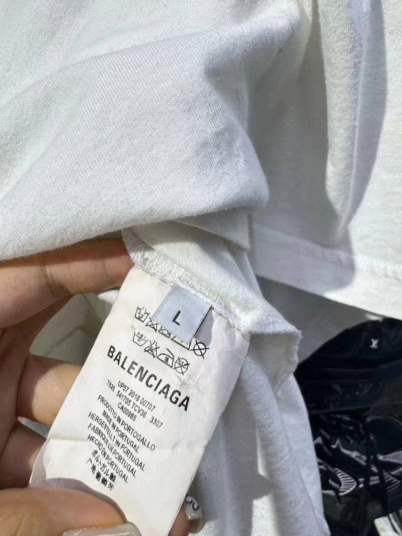 Balenciaga Balenciaga White Short Sleeve T-Shirt-2507 Size US L / EU 52-54 / 3 - 6 Thumbnail