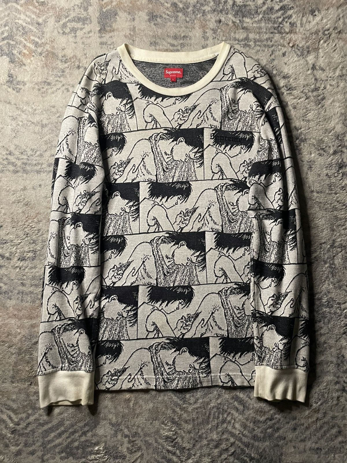 Supreme Rare Supreme Akira Syringe Jacquard Long Sleeve Shirt Top 