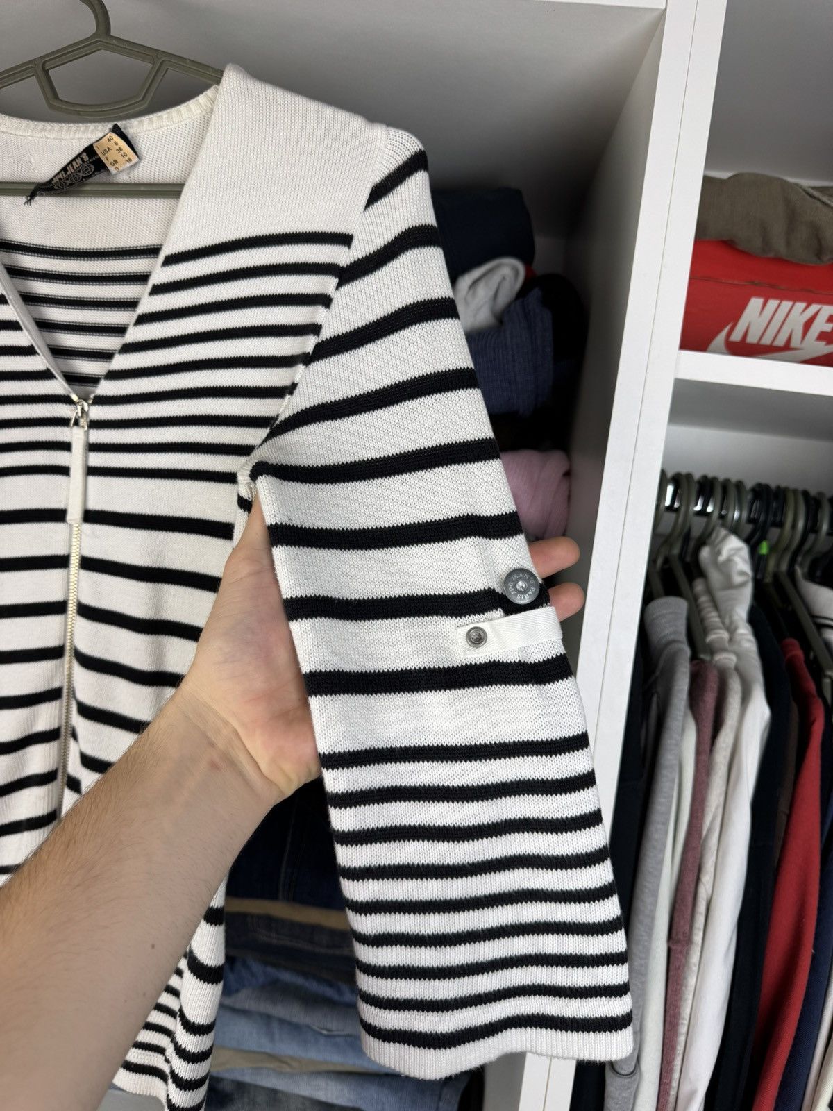 Jean Paul Gaultier Jean Paul Gaultier JPG Jeans Striped Zip-Up Cardigan Sweater Size S / US 4 / IT 40 - 11 Thumbnail