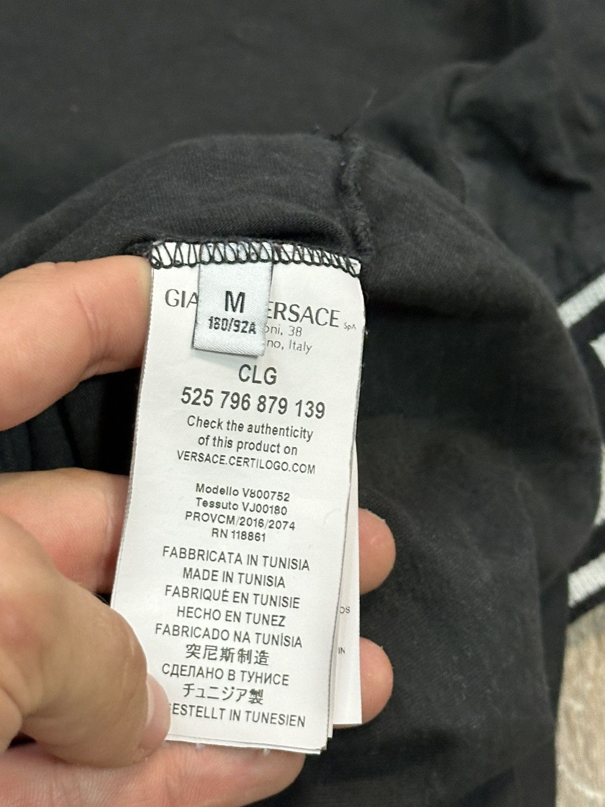 Versace × Versace Jeans Couture Versace Cotton T-Shirt Luxury Size US M / EU 48-50 / 2 - 7 Thumbnail