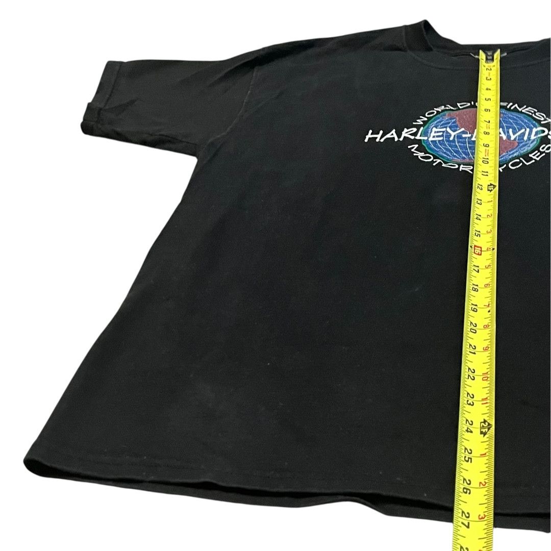 Harley Davidson × Vintage VINTAGE Harley Davidson Embroidered Logo T Shirt Size US L / EU 52-54 / 3 - 3 Thumbnail