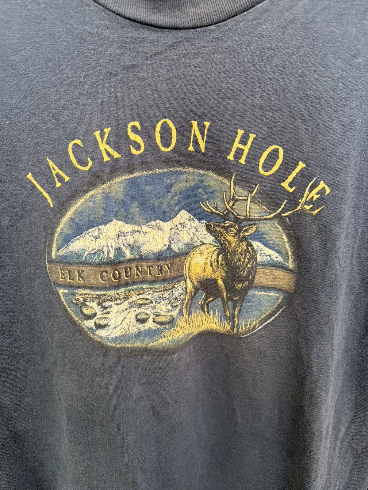 Vintage VTG Jackson Hole Elk Country tee Size 2XL Size US XXL / EU 58 / 5 - 2 Thumbnail