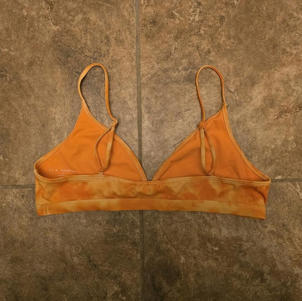 Designer Orange Creamsicle LA HEARTS Bikini Top Size ONE SIZE - 2 Thumbnail