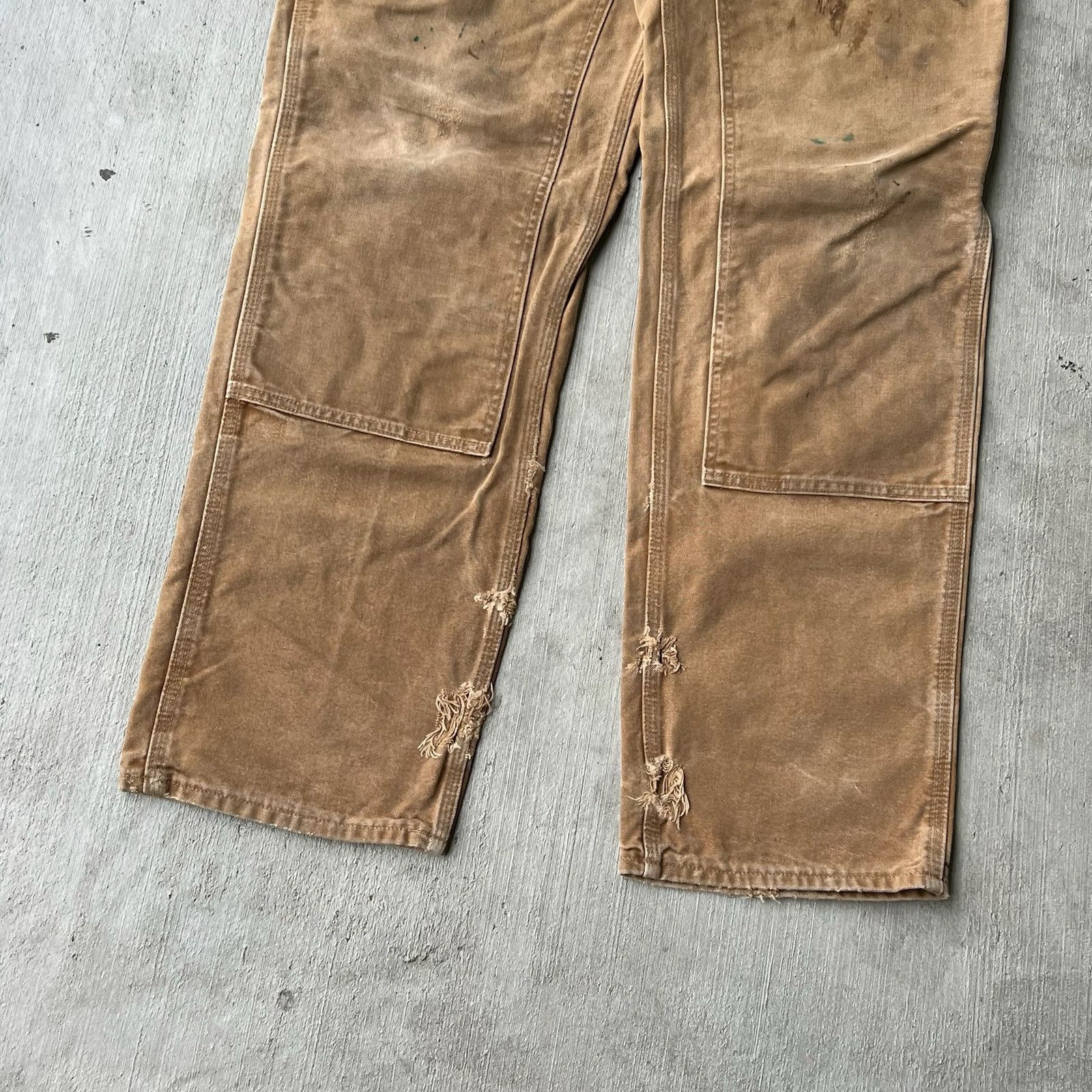 Carhartt × Vintage Carhartt brown double knee work wear carpenter pants Size US 35 - 4 Thumbnail