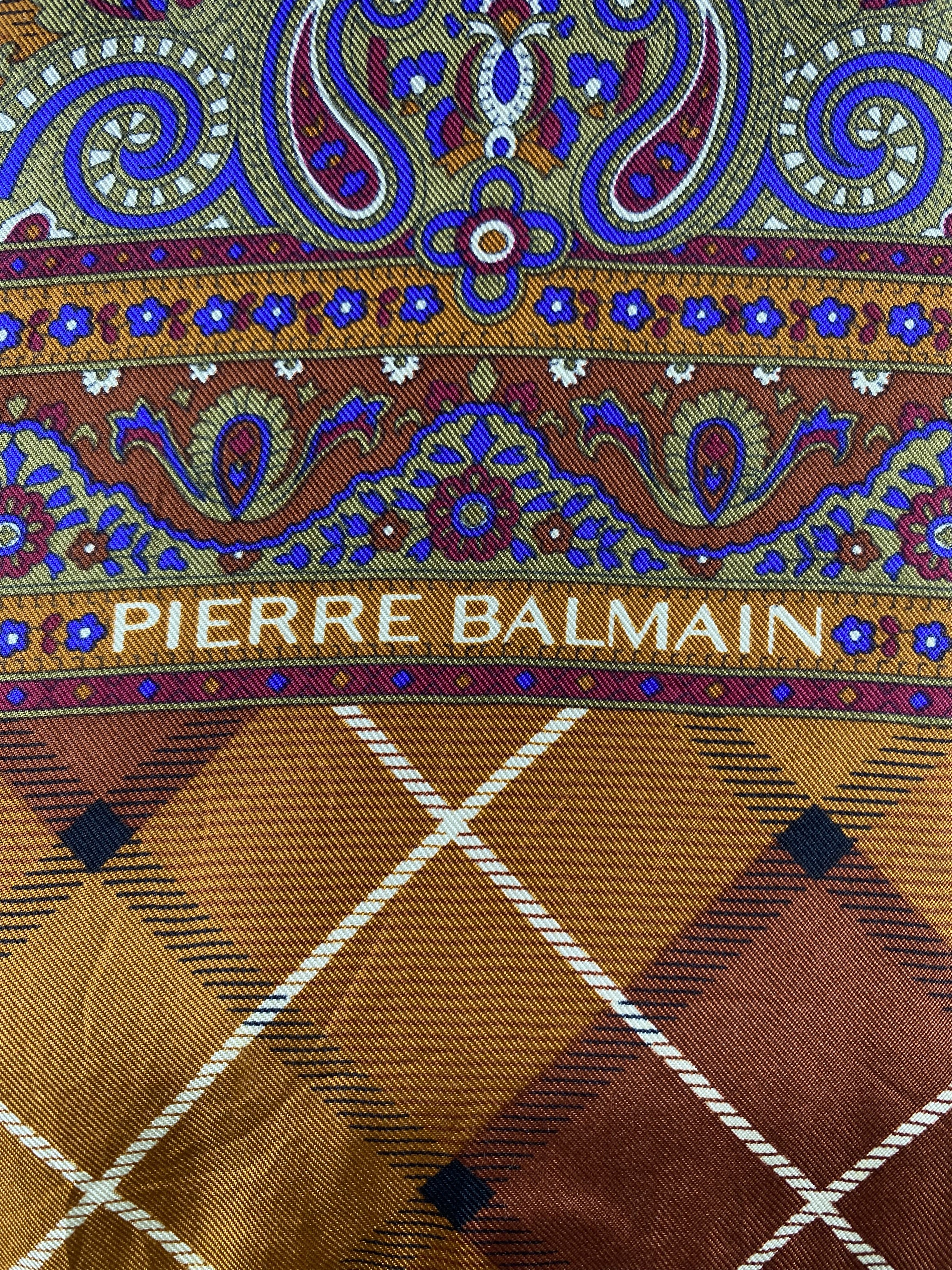 Vintage Pierre Balmain Scarf / Muffler / Neckwear - WW408 Size ONE SIZE - 5 Thumbnail