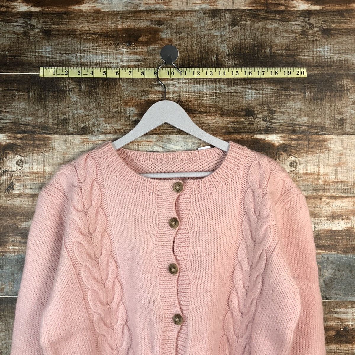 Homespun Knitwear × Japanese Brand Japan vintage Pink Patterned Cardigans #A1500 Size S / US 4 / IT 40 - 2 Thumbnail