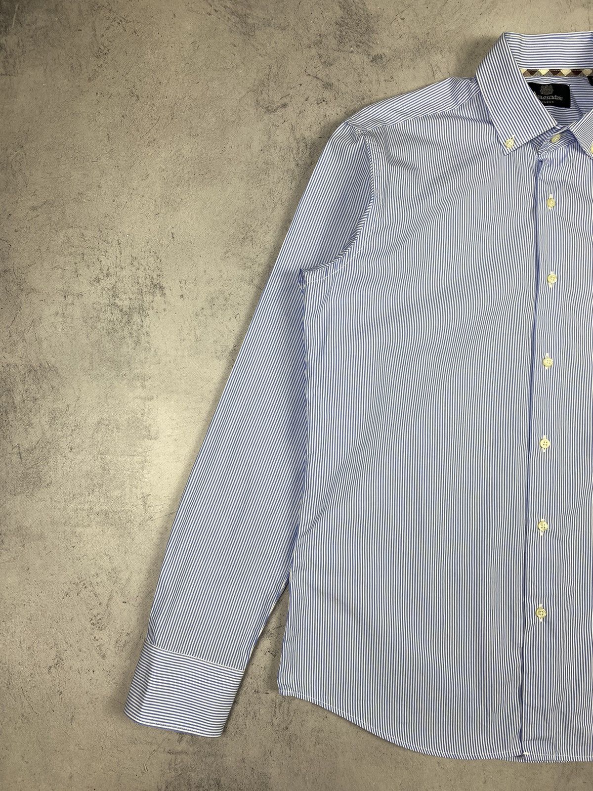 Aquascutum Aquascutum London Stripped Luxury Button Up Shirt Size US M / EU 48-50 / 2 - 7 Thumbnail