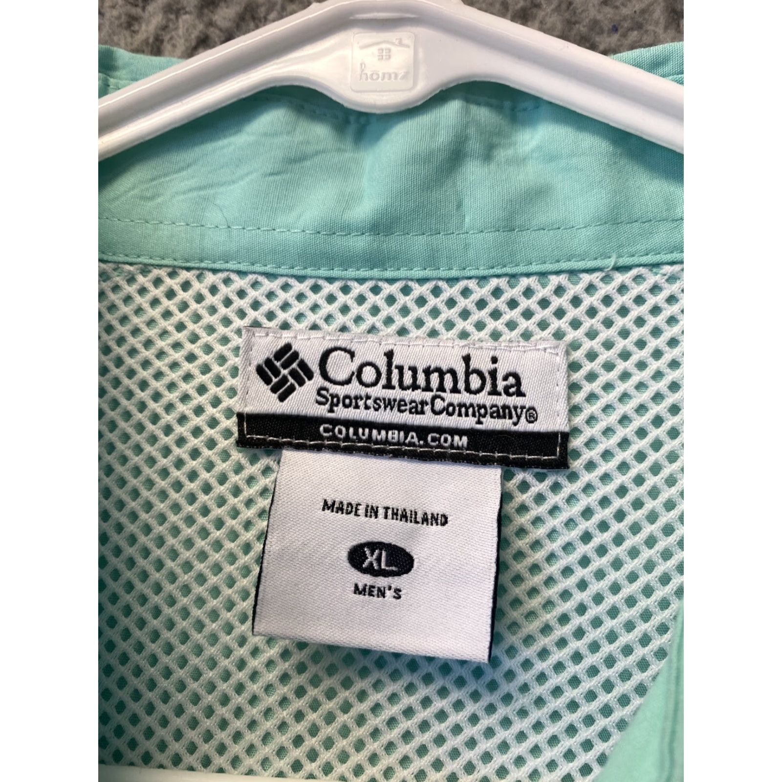 Altea Columbia Shirt Men's PFG Button-Down XL Teal Performance Fishing Gear /59-43 Short Sleeve Col l ar Button-Up Logo All Seasons Breathable Mens Size US XL / EU 56 / 4 - 6 Thumbnail