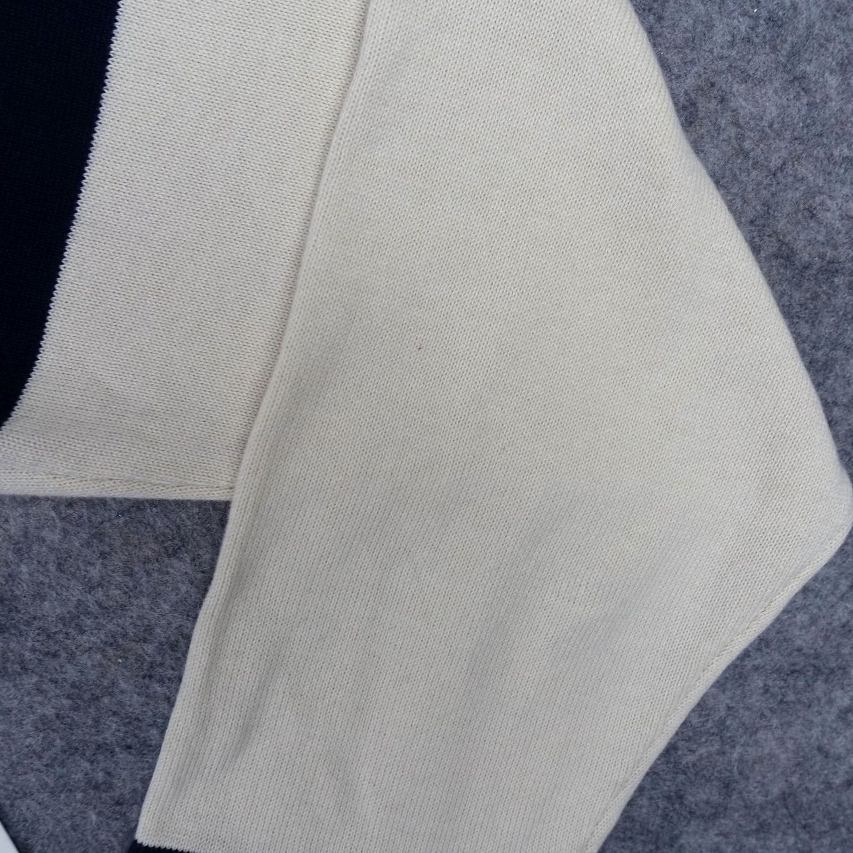 Vintage VINTAGE Triple Five Soul Cardigan Sweater Mens 2XL White Navy Striped V-Neck Pockets T5 Patch Knit Cotton White Mens Size US XXL / EU 58 / 5 - 7 Thumbnail