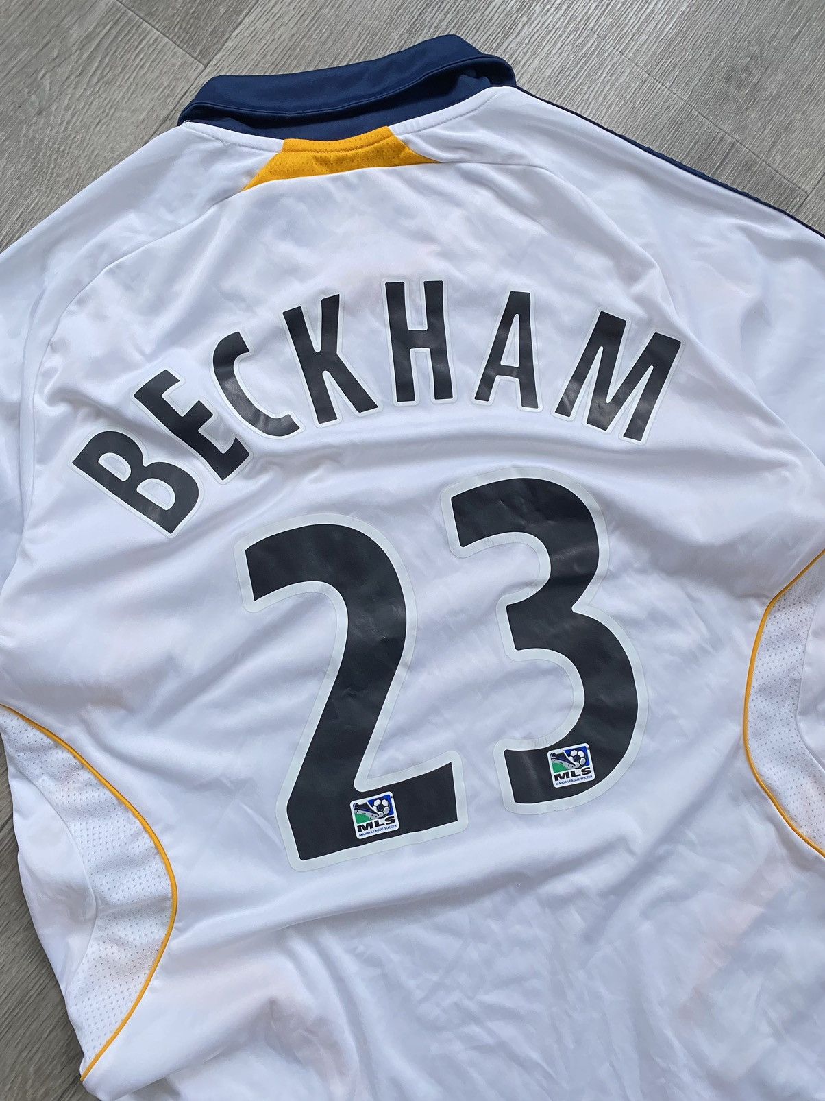 Adidas × David Beckham × Vintage 🫧Beckham LA Galaxy 2007 Football Shirt Jersey Adidas Size US S / EU 44-46 / 1 - 6 Thumbnail