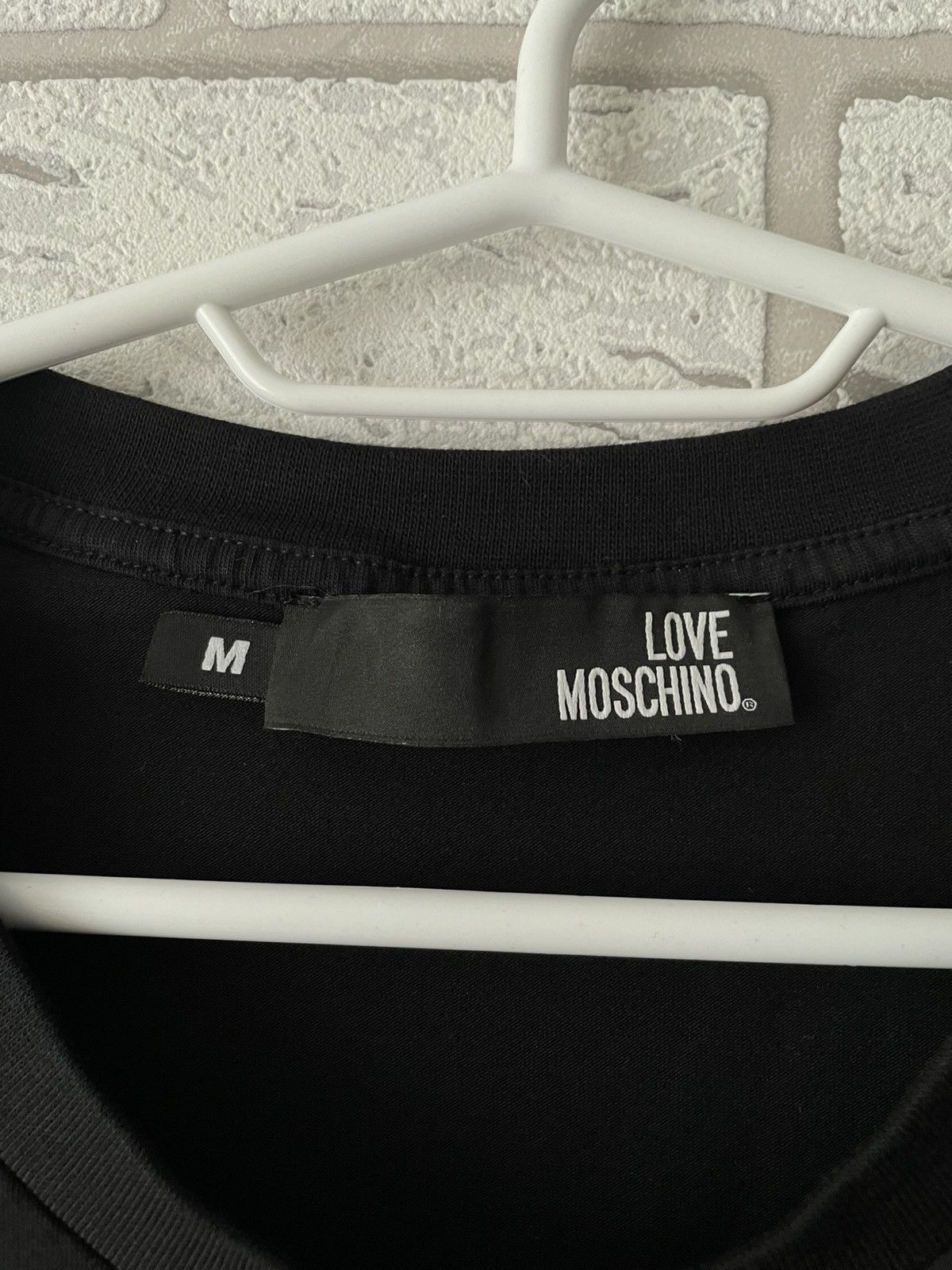 Designer × Moschino Love Moschino Black T Shirt Tee Size US M / EU 48-50 / 2 - 4 Thumbnail