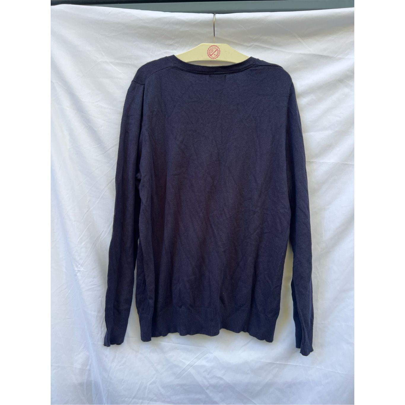 George George Blue Long Sleeve V-Neck Top Woman’s Size XL Size XL / US 12-14 / IT 48-50 - 5 Thumbnail